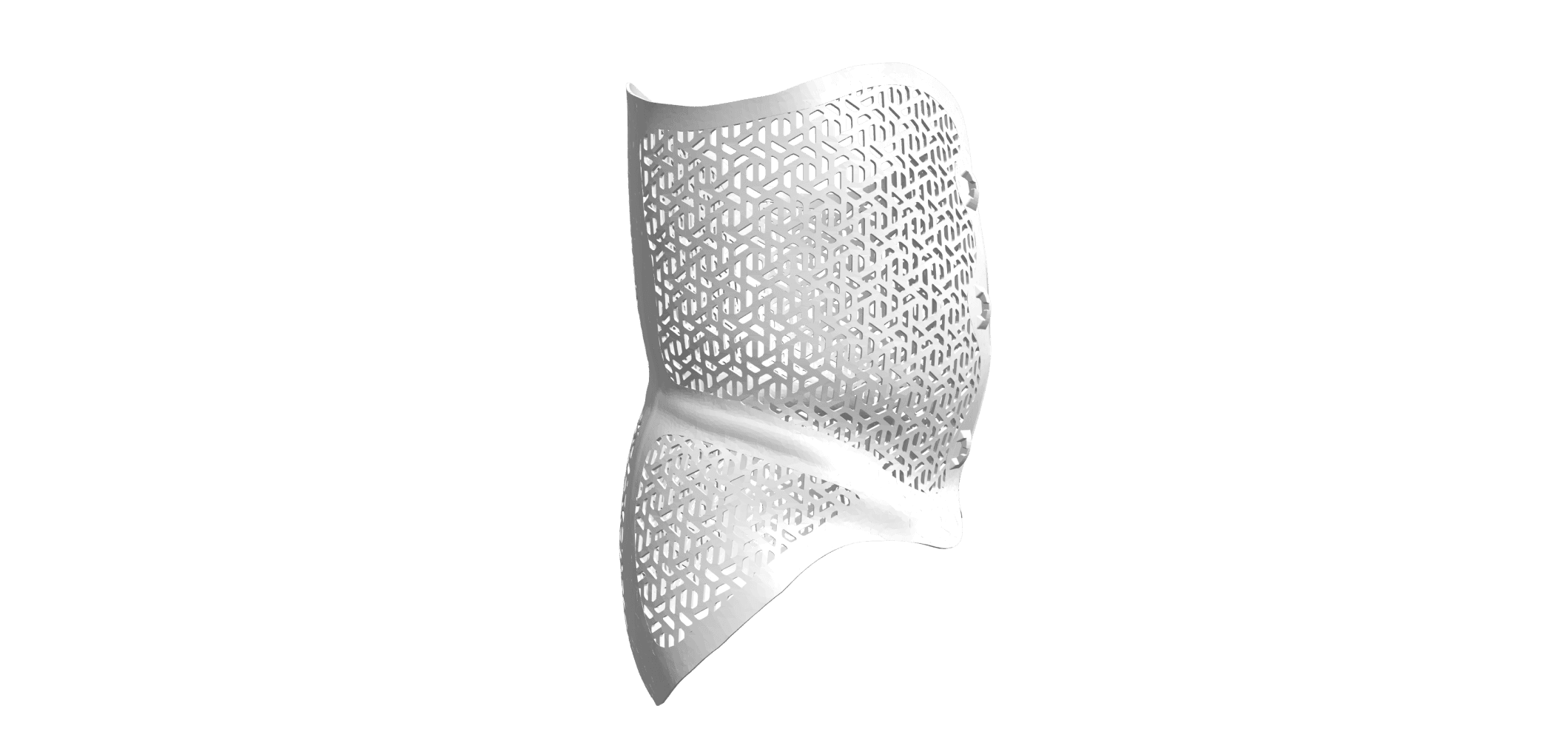 3D model of an Exos Armor back brace